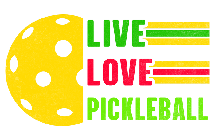 Funny Live Love Pickleball Ladies Essential Tank