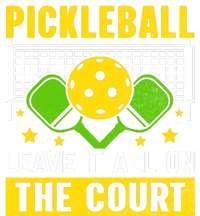 Pickleball Leave It All On The Court Drawstring Bag