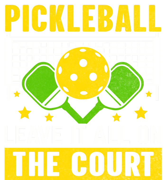 Pickleball Leave It All On The Court Drawstring Bag