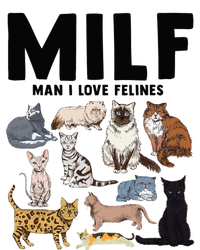 MILF Man I Love Felines Funny Cat Vintage Tall Long Sleeve T-Shirt