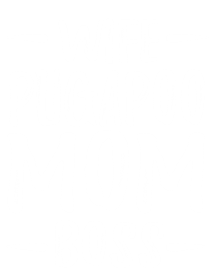 Wife Pugapoo Mom Boss Funny Dog Mom Gift Idea Gift Canvas