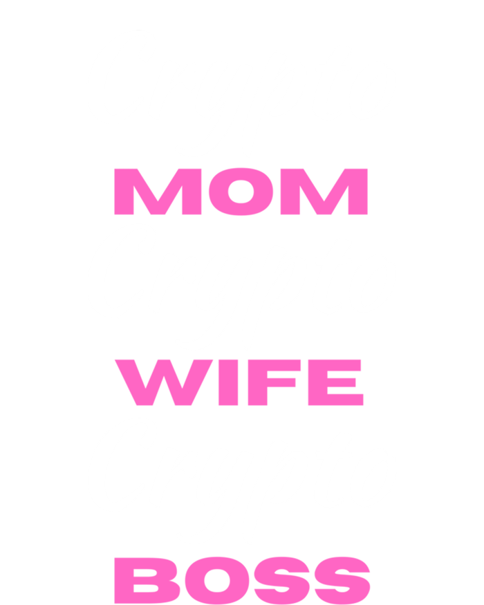 Wo Crypto Mom Wife Boss Funny Tee Bitcoin Ethereum Funny Gift Tie-Dye T-Shirt