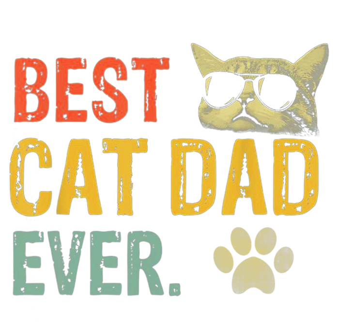 Vintage Best Cat Dad Ever Cat Daddy Gift Magnet