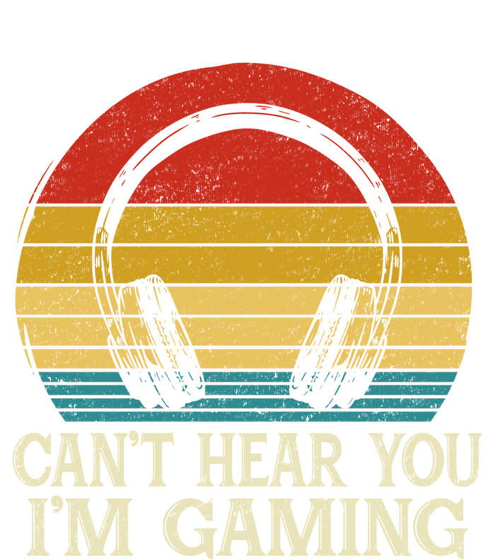 Funny Gamer Gaming Vintage Headset Can't Hear You I'm Gaming Gift Toddler T-Shirt