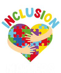 Inclusion Matters Special Education Autism Awareness Teacher Gift V-Neck T-Shirt