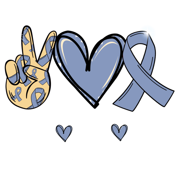 Anorexia Nervosa Peace Love Hope Perwinkle Blue Ribbon Gift T-Shirt