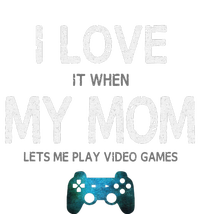 Funny Gamer Quote I Love Mom Video Games Gaming Pom Pom 12in Knit Beanie