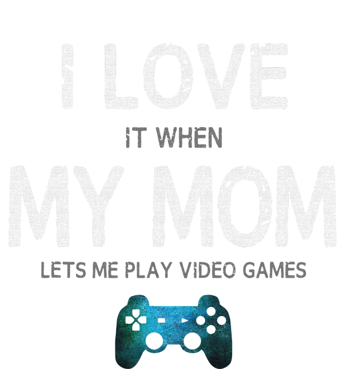 Funny Gamer Quote I Love Mom Video Games Gaming Pom Pom 12in Knit Beanie