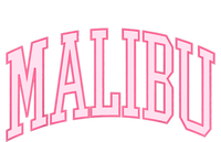 Preppy Varsity Pink Malibu CA California Font T-Shirt