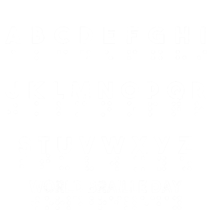 World Braille Day Blind Awareness Solidarity Ladies Essential Tank