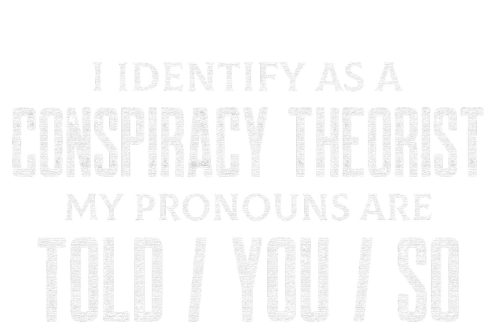 I identify as a conspiracy theorist pronouns are Told You so Poster