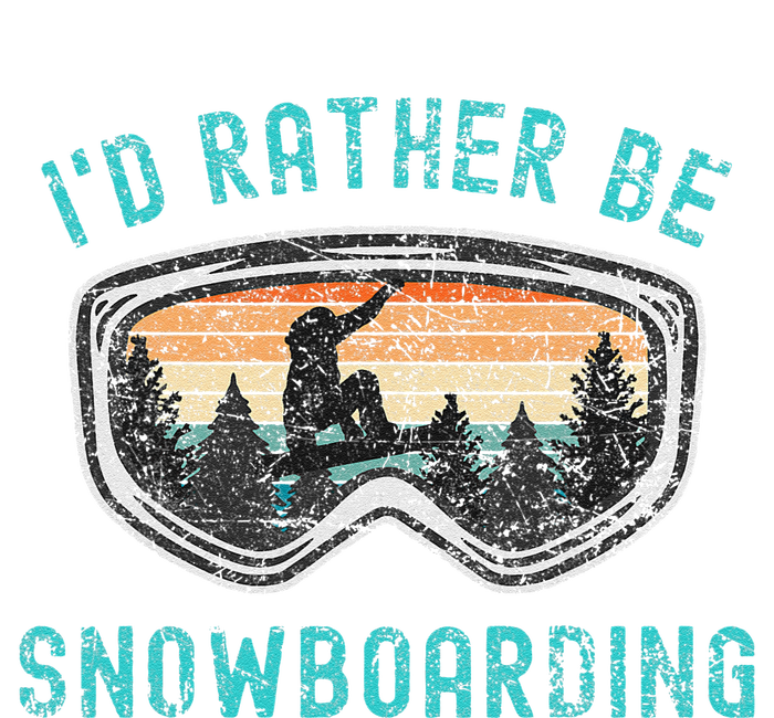 Mountains Funny Snowboarding I'd Rather Be Snowboarding Button