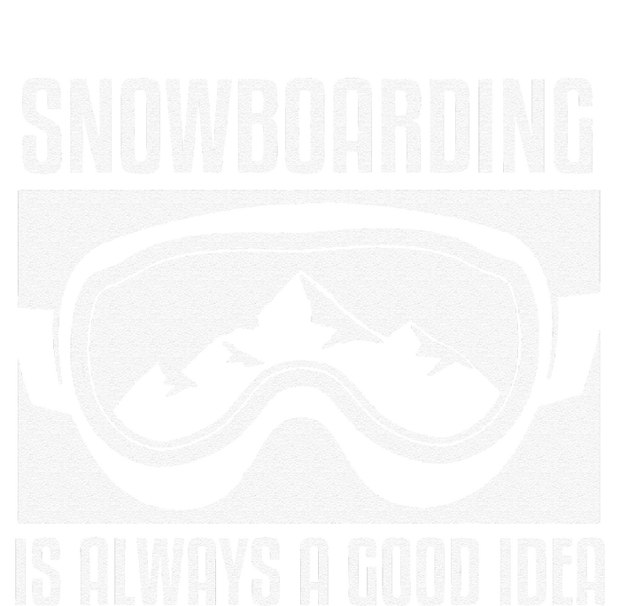 Snowboarding Is Always A good Idea Snowboarder 7-Panel Snapback Hat