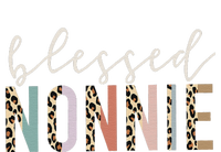 funny quote Blessed Nonnie Cute Leopard Kids Tie-Dye T-Shirt