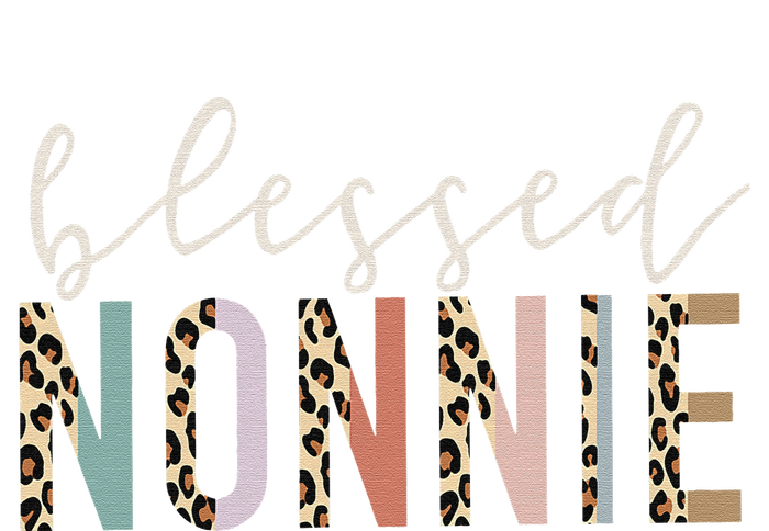 funny quote Blessed Nonnie Cute Leopard Kids Tie-Dye T-Shirt