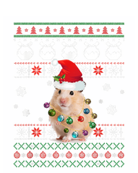 Cute Hamster Santa Hat Ugly Sweater Christmas Pajama Family Gift Canvas