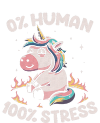 Funny Not Human Just Stressed Unicorn Burn Rainbow Toddler Long Sleeve Shirt