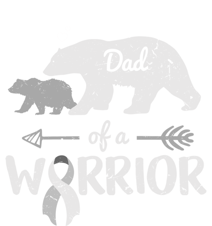 Dad Of A Warrior Brain Cancer Awareness Costume Bear Funny Gift Tank Top