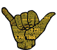 Alpha African Fraternity Hand Sign Words 1906 T-Shirt