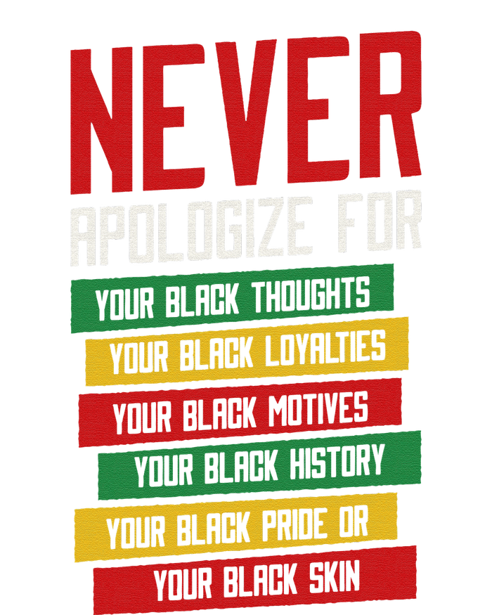 Never Apologize For Your Blackness, Black History Month Softstyle Adult Sport Polo