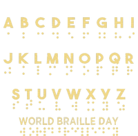 World Braille Day Blind Awareness Solidarity T-Shirt