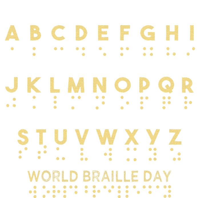 World Braille Day Blind Awareness Solidarity T-Shirt