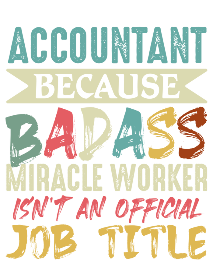 Accountant Because Badass Miracle Worker Isn't A Job Title Gift Valucap Bio-Washed Visor