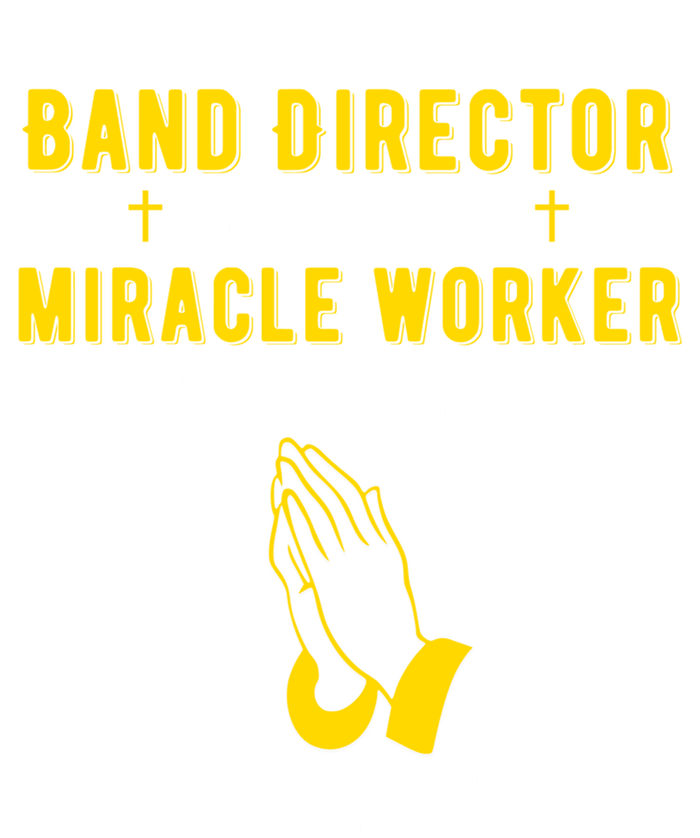 Funny Band Director Because Miracle Worker Isn't A Job Title Gift Ceramic Bell Ornament