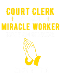 Funny Court Clerk Because Miracle Worker Isn't A Job Title G Cool Gift Short Acrylic Beanie