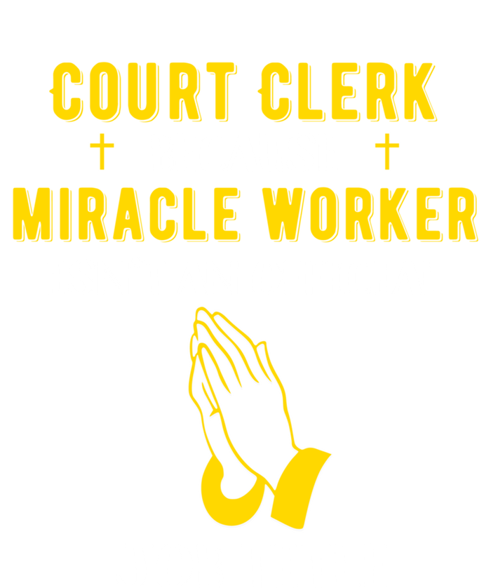 Funny Court Clerk Because Miracle Worker Isn't A Job Title G Cool Gift Short Acrylic Beanie