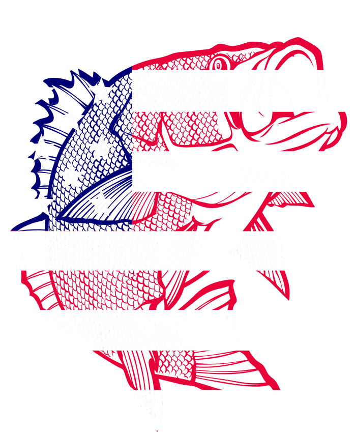 Transparent USA Fish Flag Premium T-Shirt