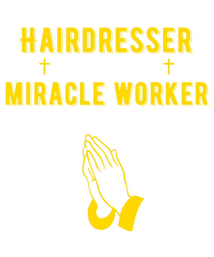 Funny Hairdresser Because Miracle Worker Isn't A Job Title G Gift Women's V-Neck T-Shirt