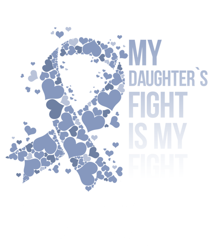 My Daughter’s Fight Is My Fight Anorexia Nervosa Awareness Gift V-Neck T-Shirt