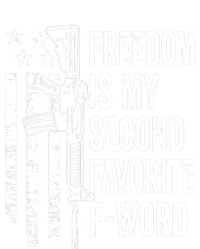 Freedom Is My Second Favorite F Word Funny Gun Joke (BACK) Metallic Star Ornament