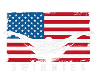 USA Swimming US Flag With Swimmer Swim Team Doggie Tank