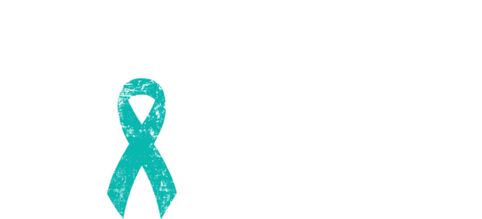 Ovarian Cancer Warrior Meaningful Gift Teal Military Style Awareness Gift T-Shirt