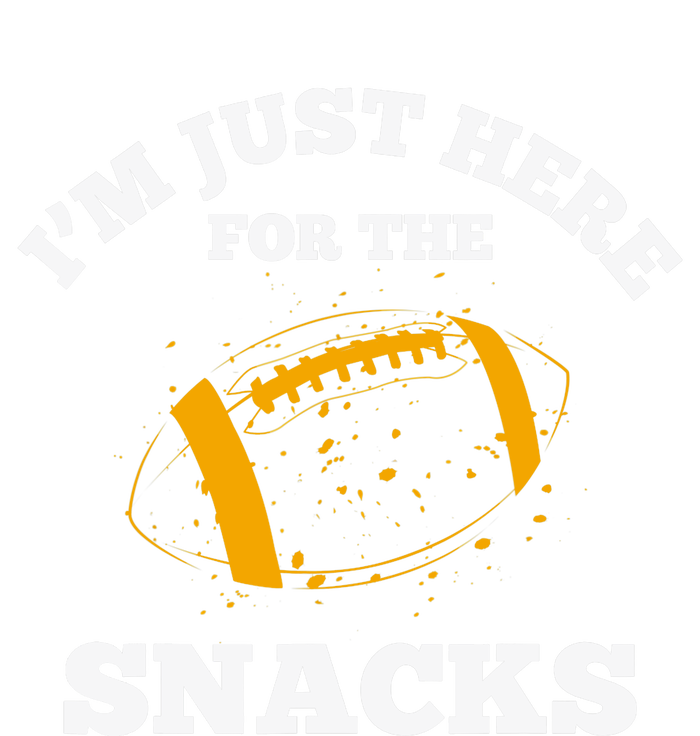 I'm Just Here For The Snacks Football Funny Fantasy League Striped Beanie with Solid Band