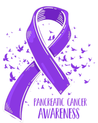 Birds Purple Ribbon Fighter Pancreatic Cancer Awareness Great Gift Magnet