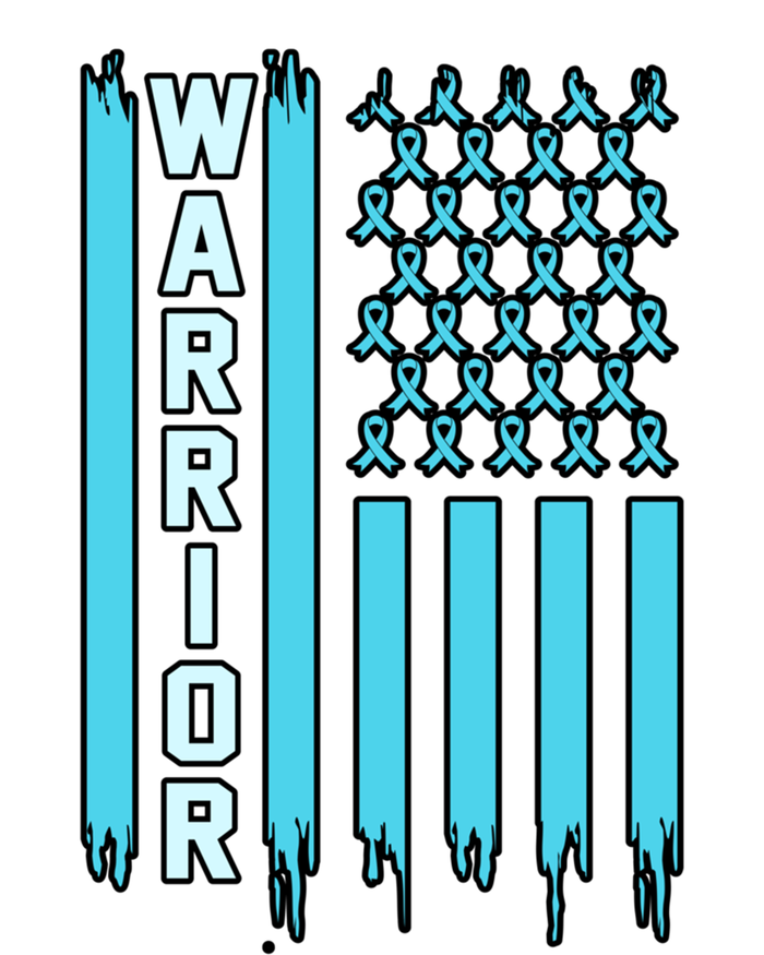 Warrior Usa Flag Prostate Cancer Awareness Ribbon Graphic Gift Tall Long Sleeve T-Shirt