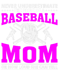 Never Underestimate The Pride Of A Baseball Mom T-Shirt