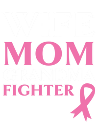 Wife Mom Grandma Fighter Breast Cancer Warrior Cool Gift Softstyle Adult Sport Polo