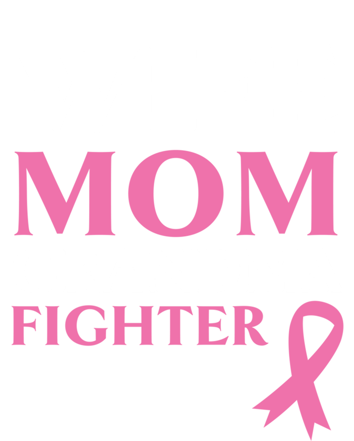 Wife Mom Grandma Fighter Breast Cancer Warrior Cool Gift Softstyle Adult Sport Polo