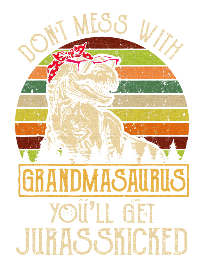 Don’t Mess With Grandmasaurus Funny Grandma Vintage T-Shirt