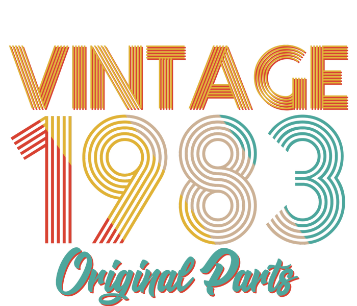 Vintage 1983 Original Parts 40th Birthday Premium T-Shirt