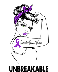 Domestic Violence Warrior Unbreakable Gift Awareness Tee Gift Women's T-Shirt