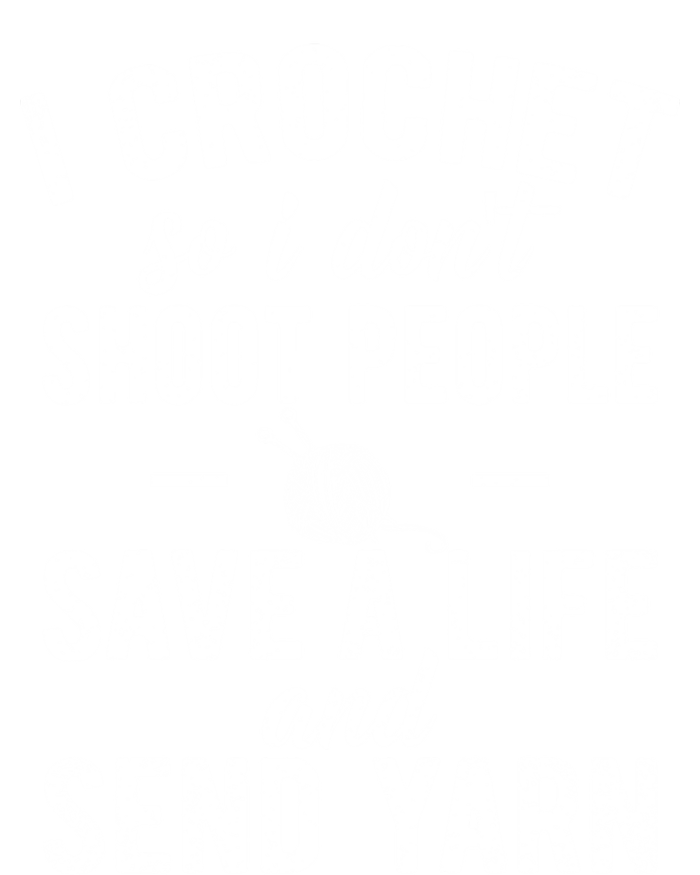 Funny Cute Crochet Save A Life And Send Yarn Gift Tank Top