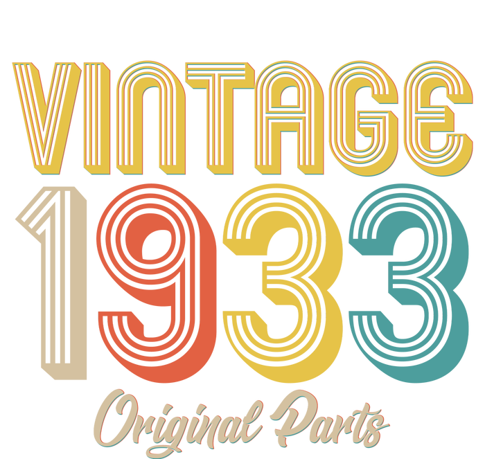 Vintage 1933 Original Parts 90th Birthday Premium T-Shirt