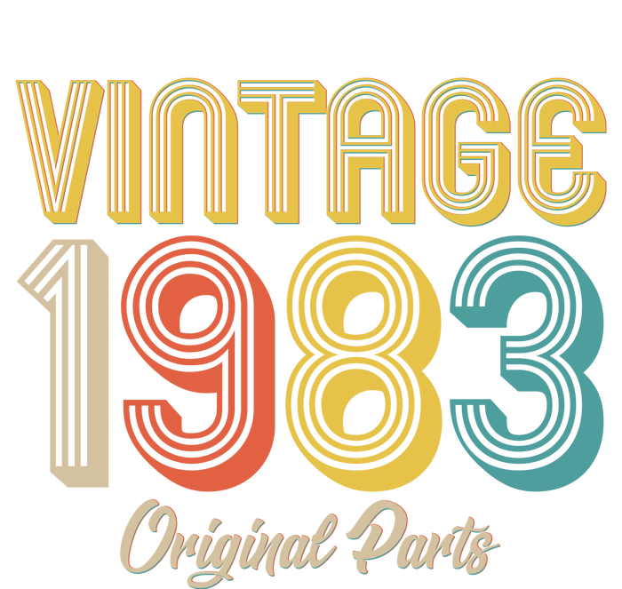 Vintage 1983 Original Parts 40th Birthday Premium T-Shirt