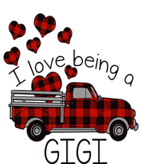 I Love Being Gigi Red Plaid Truck Hearts Valentine's Day Ceramic Star Ornament