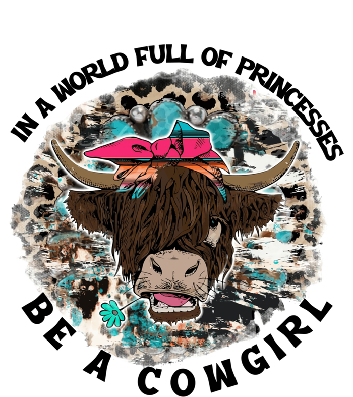 Highland Cow Bandana Be A Cowgirl Western Country Farmers Gift T-Shirt